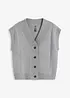 Gilet sans manches en maille à motif torsadé, bonprix