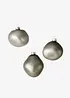 Lot de 3 boules de Noël aux formes organiques, bonprix