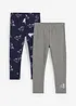 Lot de 2 leggings chauds, bonprix