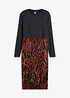 Robe en jersey avec jupe imprimée, bonprix