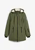 Veste longue outdoor imperméable, doublée sherpa, bonprix