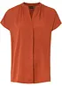 Chemisier manches courtes boutonnage invisible, bonprix
