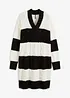 Robe en maille rayée avec motif torsadé, bonprix