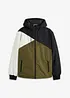 Veste d’hiver tricolore à capuche, bonprix