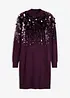 Robe en maille avec sequins sur le haut, bonprix