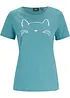 T-shirt avec imprimé chat, bonprix