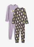 Lot de 2 pyjamas 100% coton, bonprix