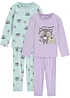 Lot de 2 pyjamas 100% coton, bonprix