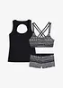 Tankini (ens. 3 pces) avec haut brassière, bonprix
