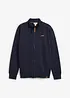 Sweat zippé à col montant et détails enduits, bonprix