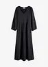 Robe midi en jersey texturé, bonprix