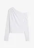 T-shirt épaule découverte avec fronces, bonprix