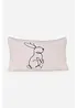 Coussin déco ultra-doux avec broderie lapin moderne, bonprix