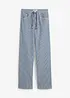 Jean droit rayé, taille haute, loose, bonprix