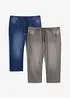 Lot de 2 jeans jogger 3/4 en denim léger, coupe droite regular, bonprix