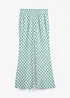 Pantalon ample à carreaux, en viscose fluide, bonprix