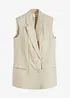 Blazer sans manches en lin mélangé, bonprix