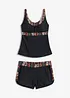 Tankini long avec shorty (ens. 2 pces), bonprix