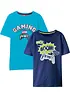 Lot de 2 t-shirts 100% coton, bonprix