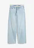 Jean large taille mi-haute effilochée, Low Stretch, bonprix