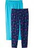 Lot de 2 leggings 3/4 en coton extensible, bonprix