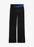 Pantalon de sport en coton, jambes évasées, bonprix