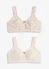 Lot de 2 soutiens-gorge coton sans armatures, bonprix