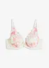 Soutien-gorge à coques et broderies imprimées, bonprix