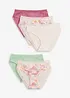 Lot de 5 slips Maxi coton et dentelle, bonprix