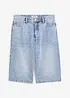 Bermuda en jean taille mi-haute, peu extensible, bonprix