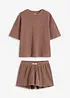Ensemble short d’intérieur en jersey gaufré, bonprix