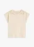 T-shirt avec détails au crochet, bonprix