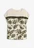 T-shirt oversize avec un galon de dentelle, bonprix