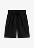 Short en twill avec ceinture à nouer, bonprix