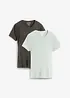Lot de 2 T-shirts de grossesse et d’allaitement en coton, bonprix