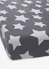 Drap-housse Cashmere Touch avec étoiles, bonprix