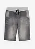Bermuda en molleton aspect jean, Regular, bonprix