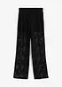 Pantalon en dentelle à taille élastiquée, bonprix