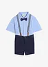 Chemise manche courtes, bermuda chino, bretelles et nœud papillon (ens. 4 pces), bonprix