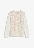 Haut manches longues en dentelle, bonprix