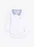Body bébé à col chemise, 100% coton, bonprix