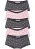 Lot de 5 culottes en coton doux et extensible, bonprix