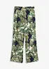 Pantalon fluide imprimé en viscose, bonprix