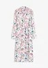 Robe-chemise imprimée en viscose fluide, bonprix