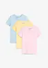 Lot de 3 T-shirts 100% coton, bonprix