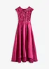 Robe de soirée en satin brillant et sequins, bonprix