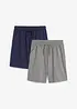Lot de 2 shorts en jersey, bonprix