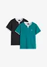 Lot de 2 T-shirts 2 en 1, bonprix
