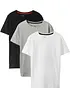Lot de 3 T-shirts coton, bonprix