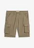Bermuda cargo 100% coton, Loose Fit, bonprix